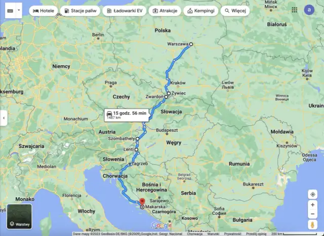 Najlepsza trasa do Makarskiej: uniknij kosztownych opłat i korków
