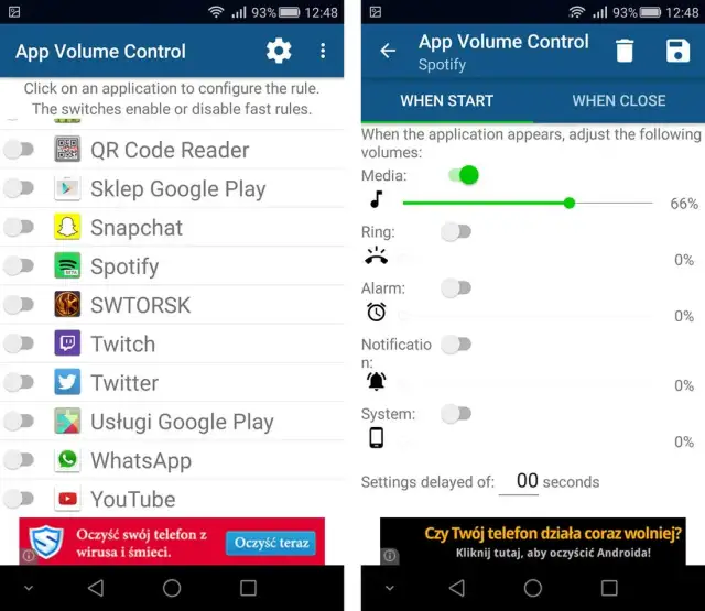 Jak wyciszyć jedną aplikację android i uniknąć irytujących dźwięków