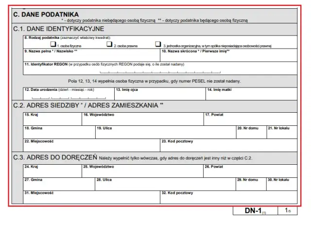Podatek od nieruchomości: Jaki formularz IN-1 czy DN-1?