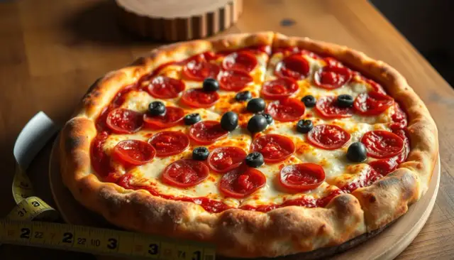 Ile waży pizza? Zaskakujące różnice w wadze w zależności od rozmiaru