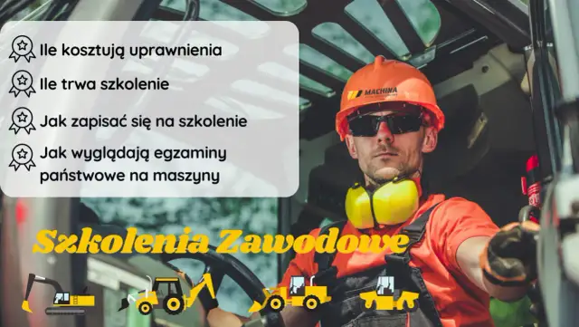 Ile kosztuje kurs na koparkę? Ceny, zarobki i uprawnienia