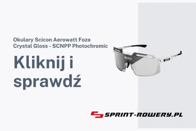 Okulary sportowe Scicon Aerowatt z soczewkami fotochromowymi.
