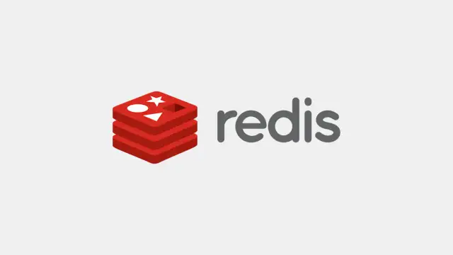 Logo Redis, czyli co to jest? Czerwone, warstwowe pudełko z kształtami i napis "redis".