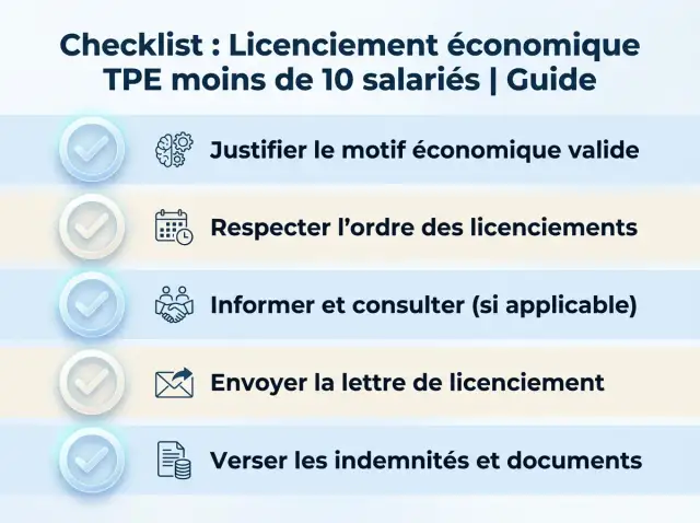 Licenciement économique de moins de 10 salariés - Évitez les erreurs