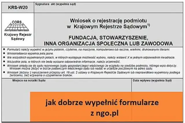 Jak wypełnić KRS-Z20, aby uniknąć najczęstszych błędów?