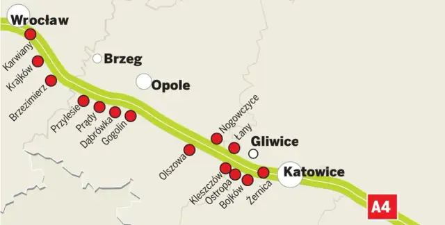 Gdzie dokładnie są bramki na autostradzie A4? Sprawdź lokalizację i opłaty!