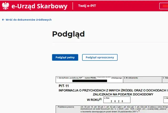 Twój e-PIT: Czy urząd skarbowy sam rozliczy Twój PIT-11?