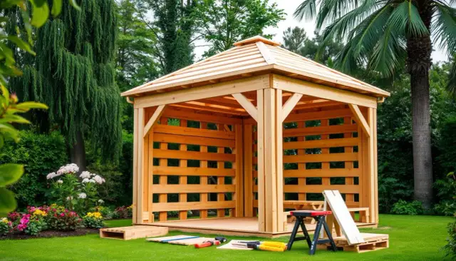 Altana z palet: tani, łatwy projekt DIY poradnik krok po kroku