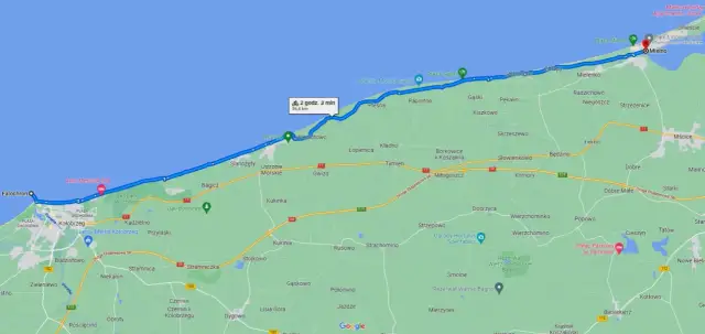 Ile kilometrów z Mielna do Kołobrzegu? Odkryj najkrótszą trasę!
