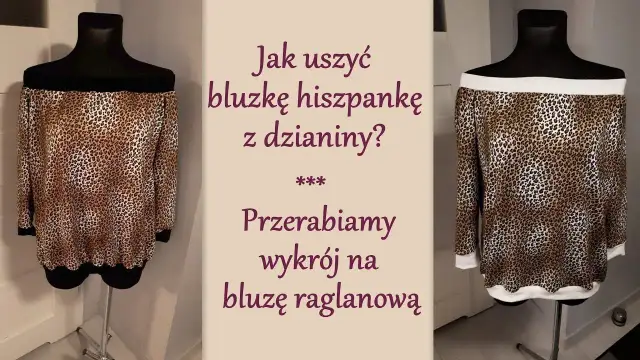 Jak uszyć bluzkę hiszpankę z falbanką - krok po kroku bez błędów