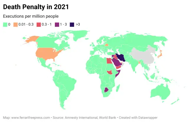 Kary śmierci w jakich krajach: zaskakujące fakty i statystyki