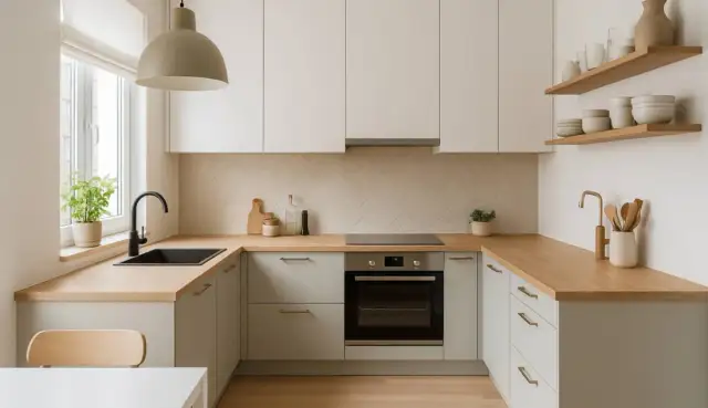 Wąska kuchnia w bloku: Sprytne triki na funkcjonalność i styl