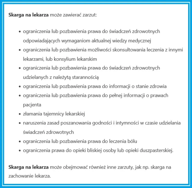 Skarga na lekarza: Krok po kroku do obrony praw pacjenta + wzór