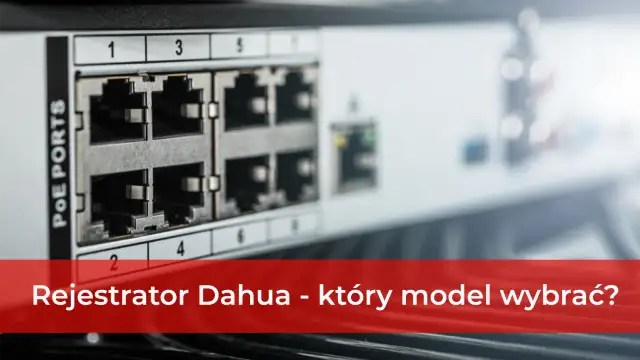 Zbliżenie na porty PoE rejestratora Dahua. Pomoc w wyborze idealnego modelu do monitoringu.