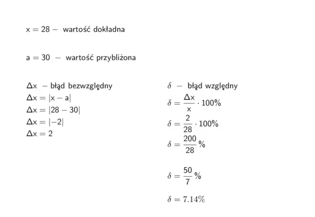 Jak obliczyć błąd bezwzględny i względny? Przewodnik krok po kroku
