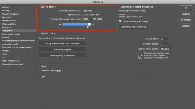 Photoshop: Dysk magazynujący pełny? Szybka zmiana ustawień