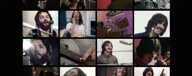 Paul McCartney śpiewa, John Lennon śmieje się, George Harrison gra na gitarze, Ringo Starr przy perkusji. Niech muzyka The Beatles płynie.