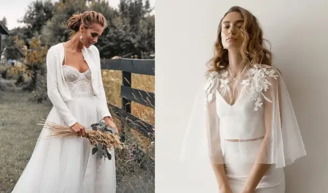 Okrycie ślubne: Jak wybrać idealne bolerko, kurtkę lub pelerynę?