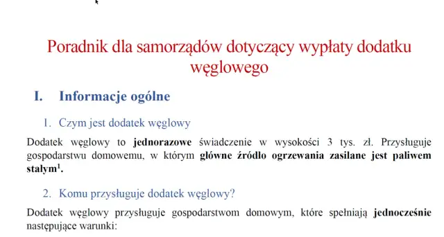 Kto dostanie dodatek węglowy? Sprawdź kryteria i zasady.