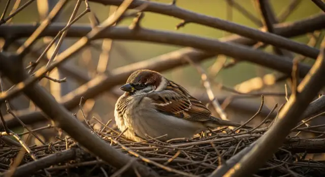 Jak śpią wróble? Odkryj ich tajemnice snu i bezpieczeństwa