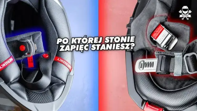 Jak zapiąć kask motocyklowy? 3 typy zapięć i test bezpieczeństwa