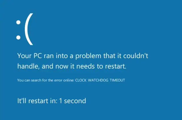 Rozwiązanie problemu zegara watchdog w systemie Windows 10