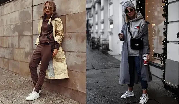 Płaszcz z bluzą: Stylowe połączenie na co dzień. Jak nosić?