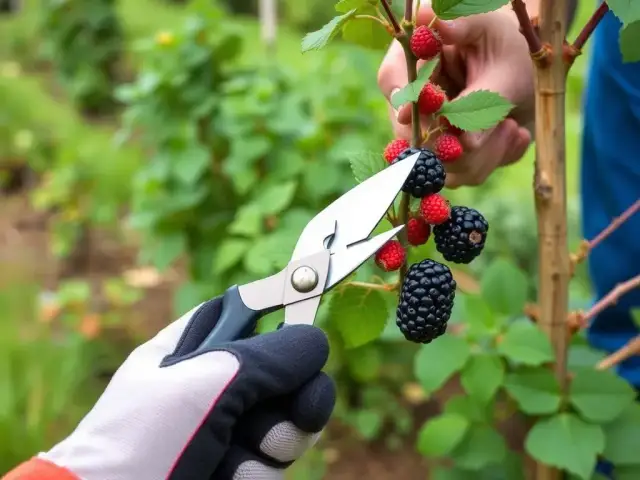 Jak przycinać jeżynę na wiosnę, aby uzyskać obfite plony?