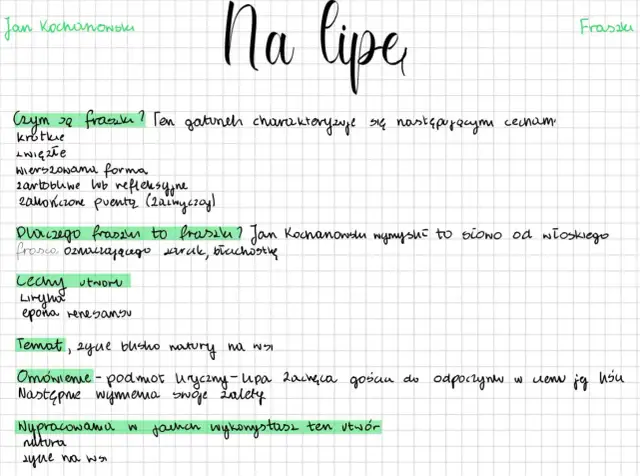 Na lipę Kochanowskiego: Odkryj sekrety ponadczasowej harmonii