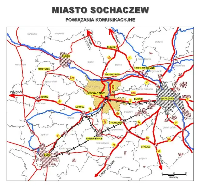 Gdzie leży Sochaczew? Odkryj jego lokalizację i sąsiedztwo z miastami