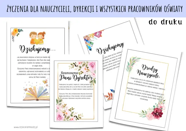 Podziękowania dla wychowawczyni: gotowe teksty i pomysły