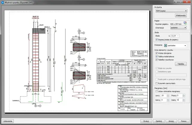 Zbrojenie słupa: rysunek, zasady, błędy wg Eurokodu 2