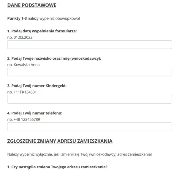 Jak wypełnić wniosek o zasiłek rodzinny w Niemczech - wzór i porady