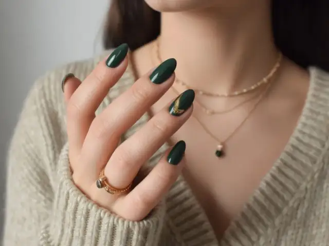 Butelkowa zieleń na paznokciach: Sekrety stylowego manicure