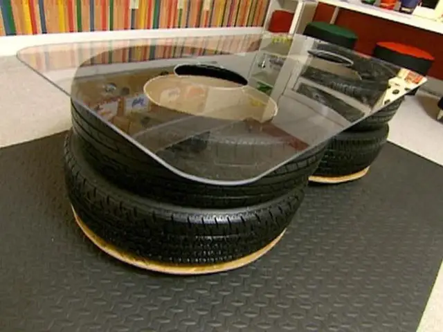 Stolik z opony DIY: Zrób to sam krok po kroku!