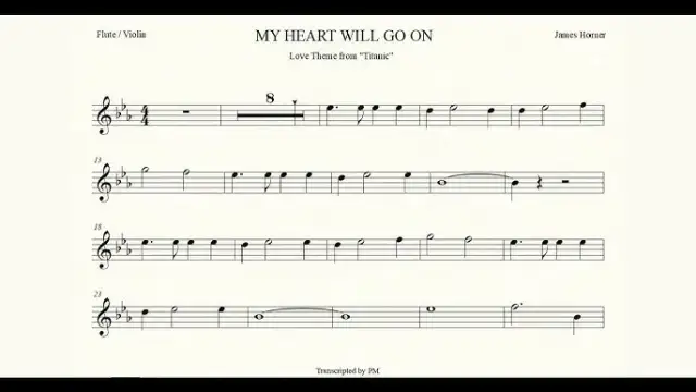 My Heart Will Go On na flecie prostym: Nuty i poradnik krok po kroku