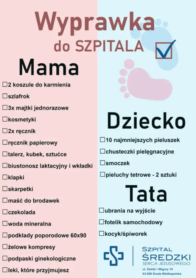 Co potrzeba do porodu? Kompletna lista rzeczy do szpitala