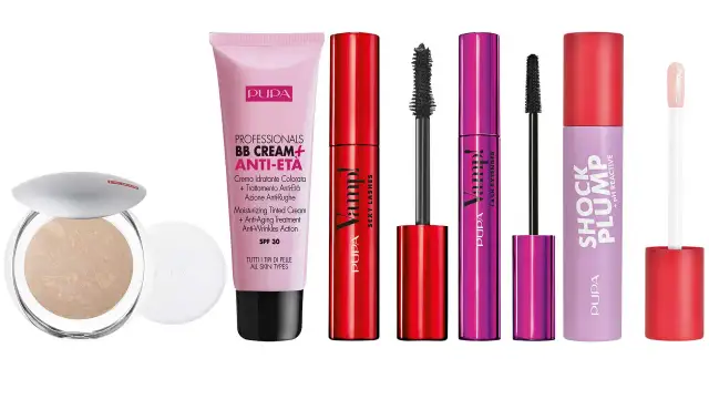 Kosmetyki Pupa: BB Cream Anti-Eta, tusze Vamp! Sexy Lashes i Lash Extender, Shock Plump. Warto kupić dla pięknego makijażu.