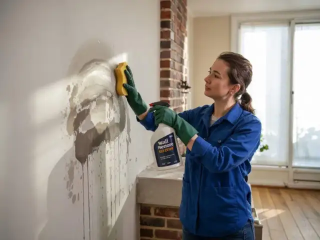 Jak skutecznie usunąć uporczywe plamy na ścianie z komina - kompletny poradnik