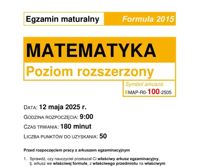 Ile trwa matura rozszerzona z matematyki? Sprawdź szczegóły!