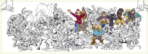 Kolorowanka bitwa pod Grunwaldem - edukacyjna zabawa dla dzieci