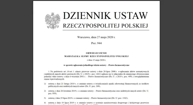 Kpa dziennik ustaw – najnowsze zmiany i pełny tekst ustawy