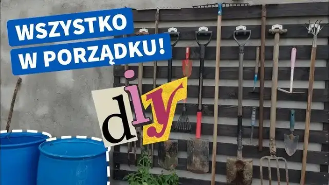 Jak zrobić wieszak na łopaty, aby zaoszczędzić miejsce w ogrodzie