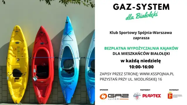 Kajakarstwo w Spójni Warszawa – Treningi, Wypożyczalnia i Obozy