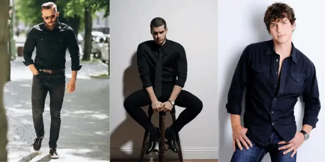 Czarne koszule: Jakie spodnie wybrać? Stylowe męskie i damskie stylizacje