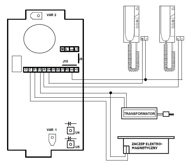 Unifon dwuprzewodowy: Podłącz sam w bloku! Adres, zworki, schemat