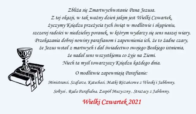 Życzenia na Wielki Czwartek: Gotowe teksty dla księży i bliskich