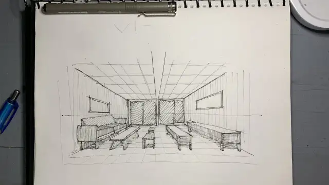 Dibuja tu sótano soñado: ¡3D fácil con perspectiva de un punto!