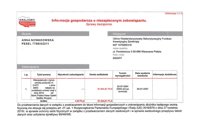 Jak usunąć wpis z KRD? Konto vs. Dług Praktyczny Przewodnik