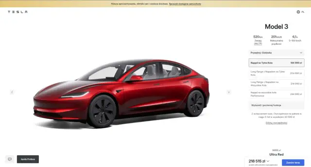 Tesla: Koszt 100 km w Polsce? Od 12 zł do 100 zł analiza